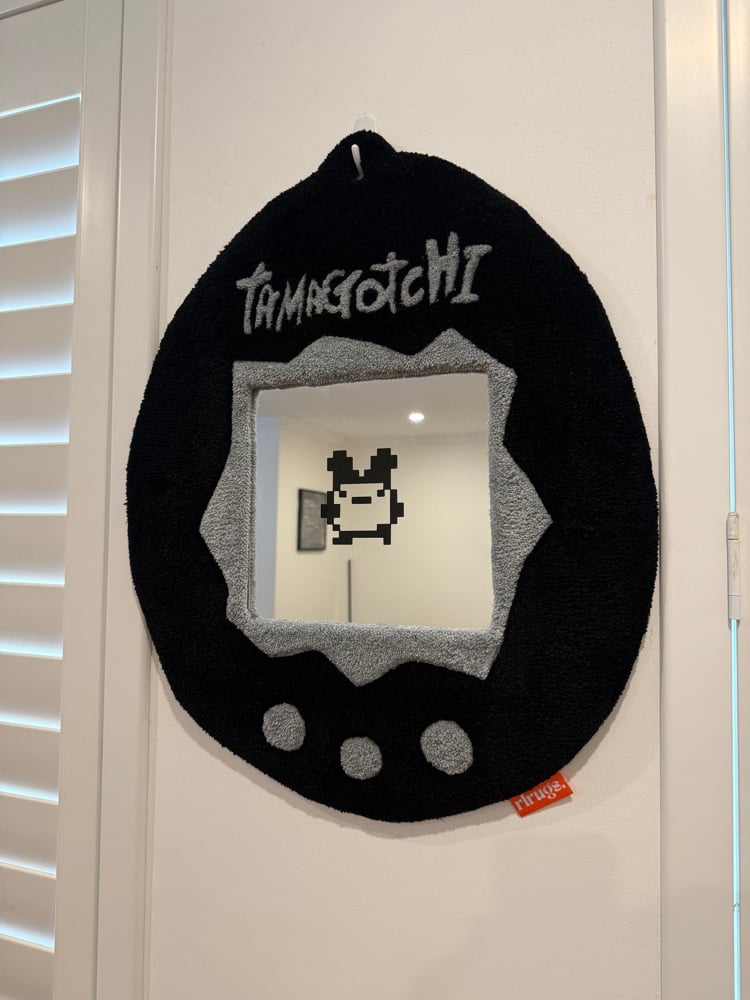 Tamagotchi Tufted Mirror